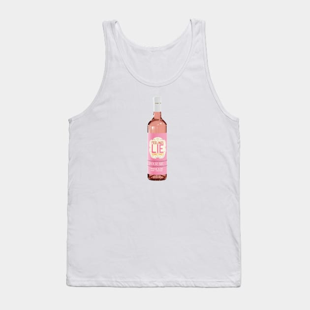 Feeling Lie Sometimes Wine: Rose All Day Tank Top by OKObjects